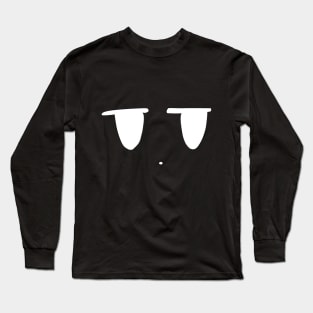 Cute Flat Face Long Sleeve T-Shirt